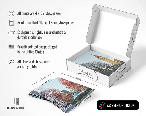 Haus and Hues Aesthetic Photo Collage Kit - City Wall Collage Kit, Picture Collage Kit for Wall Aesthetic | Aesthetic New York Collage Kit, Aesthetic Picture Collage | 4" x 6" (City Set of 50)