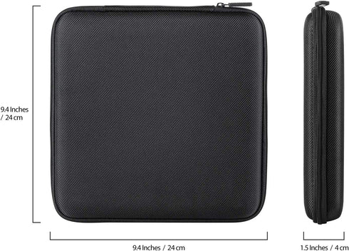 ROMAUNT Protective Carrying Case Compatible with Nespresso OrignalLine Capsules, Accessory for Portable Espresso Machine, Travel Coffee Pods Holder EVA Material Hard Shell Hold 36 Pods (black)