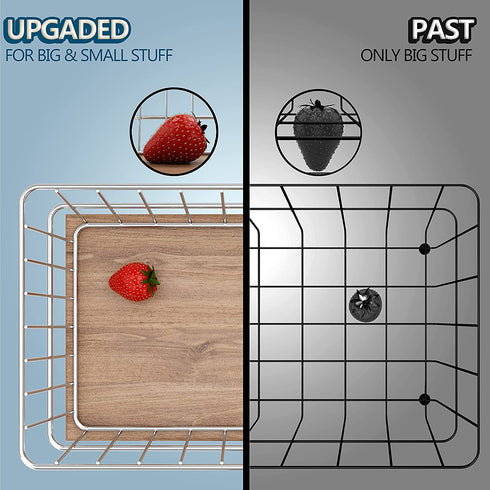 Jozsi 2 Tier Fruit Basket,Detachable Metal Fruit Bowl Bread Basket,Counter Organizer Fruit Holder Storage Stand with Screws Free For Kitchen Bathroom