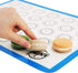 POPCO Macaron Baking Kit (19pcs Set) - 2 Half Size and 2 Quarter Size Silicone Macaron Baking Mats Plus 8 Piping Tips, 3 Piping Bags with 3 Bag Ties, 1 Coupler