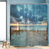 Riyidecor Ocean Beach Shower Curtain 72Wx72H Sunset Summer Sunrise Hawaiian Scenic Blue Sky Seaside Cool Sea Landscape Sand Decor Fabric Bathroom 12 Pack Plastic Shower Hooks