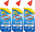 Clorox Toilet Bowl Cleaner with Bleach, Rain Clean - 24 oz, 3 Pack
