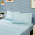 BYSURE 4 Pieces Printed Full Bed Sheet Set - 1800 Soft Durable Brushed Microfiber, 15 Inch Deep Pockets, Wrinkle & Fade Resistant (Full, Lace-Aqua Blue)