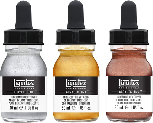 Liquitex Professional Acrylic Ink, Iridescent Set