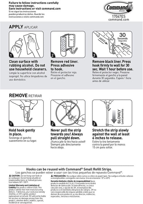 Command Small Wire Hooks Mega Pack, White, 28-Hooks, 32-Strips, Organize Damage-Free
