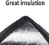 2-Pack, XL-Large Insulated Grocery shopping bags, Black, reusable bag,thermal zipper,Collapsible,tote,cooler,food transport hot and cold,for instacart,camping,Recycled Material delivery groceries