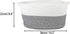 Clothes Towel Storage Basket Soft Nursery Cotton Rope Basket with Handles Toy Basket Shallow Cute Pet Toy Storage Bin Home Storage Woven Basket for Living Room