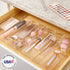 STORi Clear Plastic Drawer Organizers 12" x 3" x 2" l Set of 6