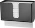 Alpine Industries Acrylic Wall-Mounted Paper Towel Dispenser - Single or Multiple Towel Retrieval - Bi Fold and C Fold (Black)