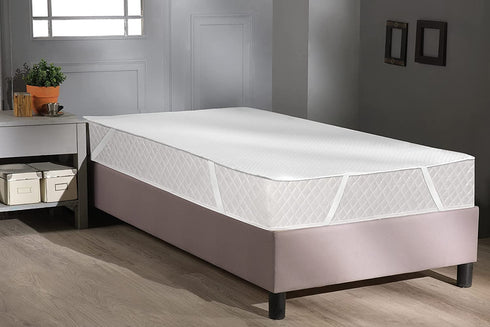 Ambesonne Waterproof Mattress Protector Twin XL Soft Microfiber Elastic Skirt Repels All Ligquids Features Deep Pockets Bed Pad Cover Topper Crinkle