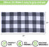 Homaxy 100% Cotton Waffle Weave Check Plaid Kitchen Towels, 13 x 28 Inches, Super Soft and Absorbent Dish Towels for Drying Dishes, 4-Pack, White & Dark Grey