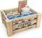 KUSOVILI Coffee Bar Station, Farmhouse K Cup Coffee Pod Organizer for Countertop, Burning Finished Solid Wood Storage Box, Coffee Sign Decor for Kitchen