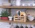 KUSOVILI Coffee Bar Station, Farmhouse K Cup Coffee Pod Organizer for Countertop, Burning Finished Solid Wood Storage Box, Coffee Sign Decor for Kitchen