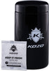 KOZO Airtight Storage Jar - Made of Black Glass, with UV Protection. Airtight Container with Humidity Pack. Keep your Serving Spices, Herbs, Coffee and Sugar Fresh for Longer, Large Stylish 2 oz Size (500 ml)