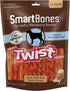 SmartBones Smart Twist Sticks With Peanut Butter 50 Count, Rawhide-Free Chews For Dogs, SBTT-02943, 50-count