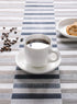 Teocera Porcelain Cappuccino Cups with Saucers - 6 Ounce for Coffee Drinks, Latte, Cafe Mocha, and Tea - Set of 6, Turquoise