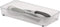 Spectrum Diversified Hexa 6" x 12" x 2" Buildup-Resistant Kitchen & Bathroom, Easy-to-Clean Kitchen Utensil Drawers, Desk Organizer Tray, 6 x 12, Clear Frost