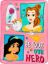 Franco Kids Bedding Super Soft Micro Raschel Throw, 46 in x 60 in, Disney Princess