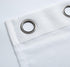 MIUCO 2 Panels White Curtains Grommet Textured Solid Sheer Curtains 84 Inches Long for Bedroom (2 x 54 Wide x 84" Long) White