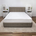 Soft-Tex Restonic 300 Threadcount Striped Mattress Pad, King, White