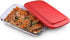 Bovado USA 7" x 12" Inch Glass Oven Baking Dish | High-Grade Borosilicate Glass | 2.3 Qt Capacity with Airtight Premium Plastic Lid | Nonstick, Dishwasher Safe, Freezer-to-Oven Oblong Casserole Pan