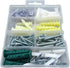 Drywall & Hollow Wall Anchor Assortment Kit Organizer - Plastic Anchors, Molly Bolts, Drywall Screws, Hooks, Toggles - Essential for Hanging, Wall Mounting and Home Improvement- Nick The Fixer