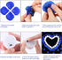 1000 Pieces Artificial Fake Rose Petals with 24 Pieces Flameless LED Tea Lights Candles for Romantic Night, Valentine's Day, Wedding Flower Decoration, Anniversary, Honeymoon (Blue)