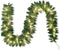 9Ft Artificial Christmas Garland Prelit with 50 Count Light, Plug in Lighted for Home & Office Christmas Decorations