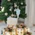 New Home Key Ornament 2021, New House Chrismas Keepsake Gifts Decoration, New House Move in Key- with Gold Ribbon (Blue)