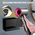 Hair Dryer Holder Wall Mounted, BOJDOPIE Blow Dryer Organizer for Bathroom, Aluminum Alloy Multi-Functional Hair Dryer Rack for Dyson Supersonic, Morden Black