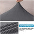 High Stretch Seat Cushion Cover Sofa Cushion Furniture Protector for Sofa Seat Sofa Slipcover Sofa Cover Soft Flexibility with Elastic Bottom (2 Pieces Medium Cushion Covers, Charcoal Gray)