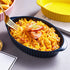 LEETOYI Porcelain Small Oval Au Gratin Pans, Baking Dish Set for 1 or 2 person servings, Bakeware with Double Handle for Kitchen and Home, Set of 2 (Navy)