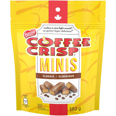 COFFEE CRISP NESTLE Minis, 180g/6.3 oz. Bag {Imported from Canada}