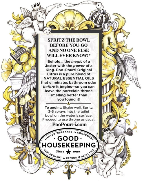 Poo-Pourri Before-You-Go Toilet Spray Bottle, 2 oz, Original Scent, 2 Count