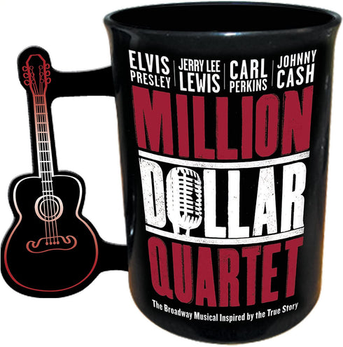 Million Dollar Quartet Mug - 16 oz - With Guitar Handle