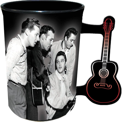 Million Dollar Quartet Mug - 16 oz - With Guitar Handle