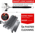 KP Grill Brush and Scraper Bristle Free 2 in 1 Safe Grill Cleaner Design No Bristles in Your Food BBQ Brush Smart Super Grip Handle & Bonus Metal Hanger Best Grill Cleaning Kit +3 eBooks