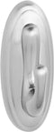 Command Medium Traditional Plastic Hook, Brushed Nickel, 1-Hook, 2-Strips, Decorate Damage-Free