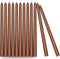 CANDWAX 10 inch Taper Candle Sticks Long Burning Set of 12 - Dripless Dinner Candles for Table Look Like Matte Metallic Candles and are Ideal for Any Occasion - Brown Glitter Taper Candles