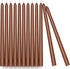 CANDWAX 10 inch Taper Candle Sticks Long Burning Set of 12 - Dripless Dinner Candles for Table Look Like Matte Metallic Candles and are Ideal for Any Occasion - Brown Glitter Taper Candles