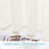 RYB HOME Curtains for Living Room - Linen Texture Sheer Curtains Half Translucent Privacy Curtains for Patio Sliding Glass Door Bedroom Dining, Natural, 52 x 95 inches, 2 Panels