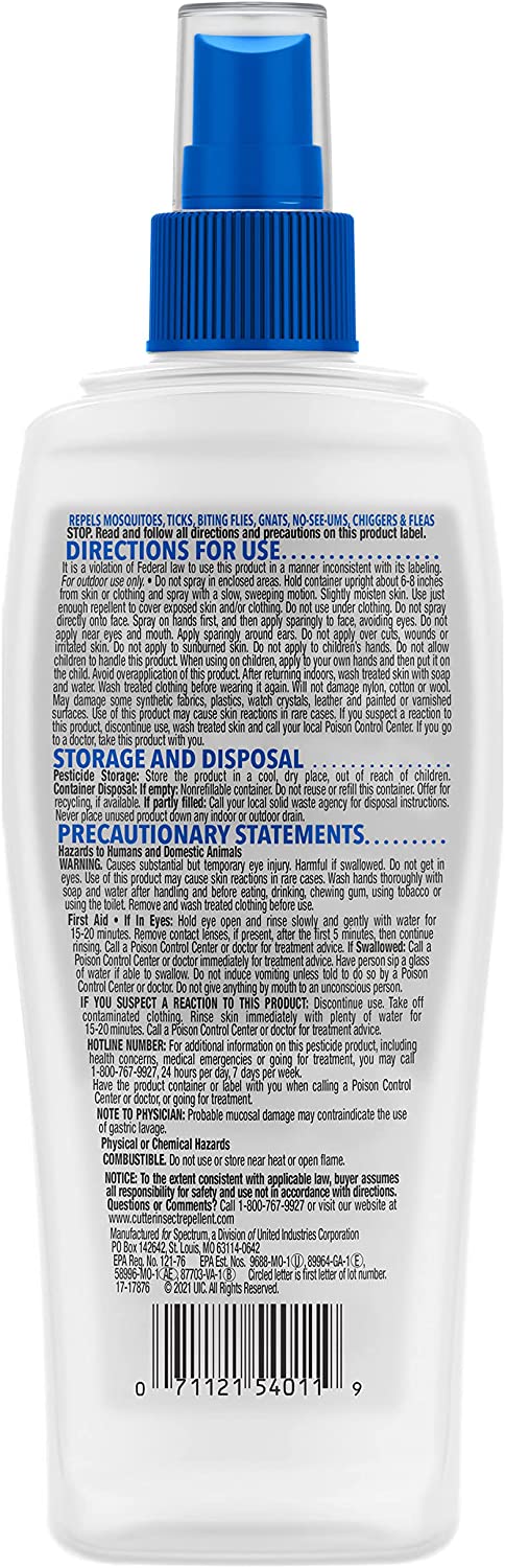 Cutter Skinsations Insect Repellent Pump Spray