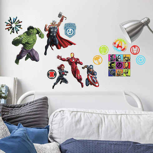 RoomMates RMK4289SCS Classic Avengers Peel and Stick Wall Decals