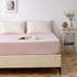 AOJIM Pure Cotton Printing Fitted Sheet Twin Size 39"x75" with 15" Deep Pocket Design Pink Grids Mattress Cover for Kids/Adults / Only One Piece