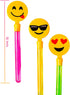 12 Pack Giant Bubble Wands Emoji Party Favor Toys - Bulk Bubbles Party Favors Clapper Toys for Kids