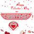 Tifeson Valentines Day Decor, Red Heart Valentines Fireplace Scarf, 20x90 Inch Gnome Lace Valentines Day Mantle Scarves Cover Fireplace Mantel Decor, Valentines Fireplace Decorations Party Supplies