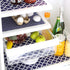 DII Fridge Liner Collection Non-Adhesive, Cut to Fit, 12x24, Navy Lattice, 6 Piece
