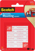 Scotch Removable Double-Sided Mounting Squares, 1/2 in x 1/2 in (1.27 cm x 1.27 cm) 64/pk