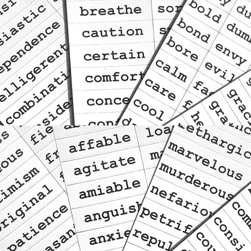 Poetry Tiles - 536 Emotions and Feelings Word Magnets for Refrigerator Poems and Stories