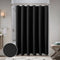 Textured ‹Fabric Shower Curtain - Polyester Shower Curtains for Bathroom, Water Repellent, Hotel Spa Luxury with 12 Hooks, Machine Washable, Decorative Bathroom Curtain Black 72 x 72